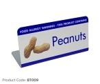 Buy Peanuts Allergy Buffet Tent Notices from Smart Hospitality Supplies