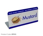 Buy Mustard Allergy Food Buffet Tent Notices from Smart Hospitality Supplies