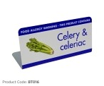 Buy Celery and Celeriac Allergy Food Buffet Tent Notices from Smart Hospitality Supplies