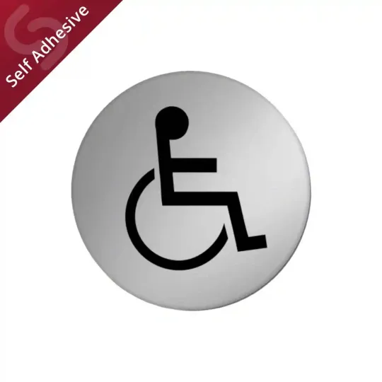 Disabled Toilet Door Sign Disc