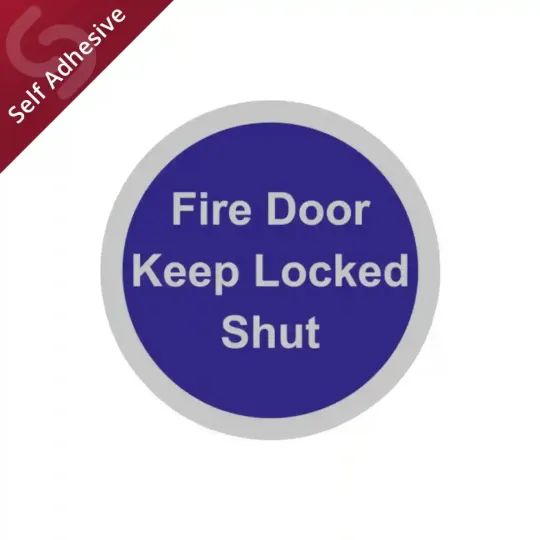 Fire Door Keep Locked Door Sign Disc