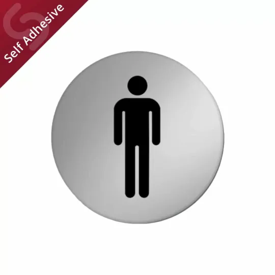 Gents Toilet Door Sign Disc