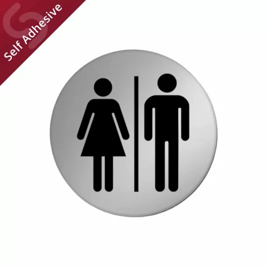 Ladies/Gents Toilet Door Sign Disc
