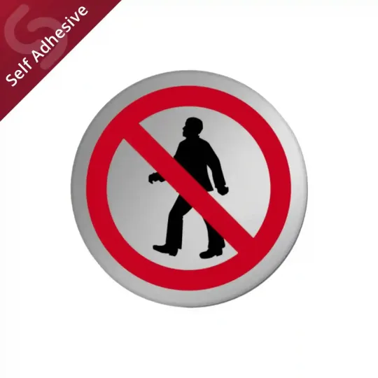 No Persons Allowed Door Sign Disc