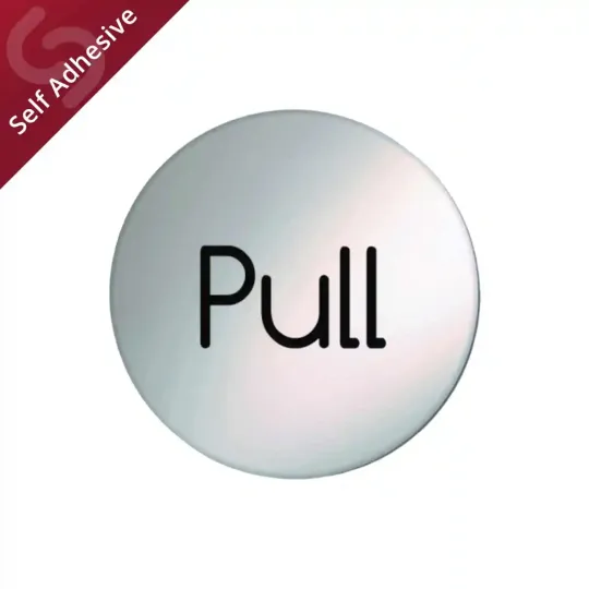 Pull Door Sign Disc