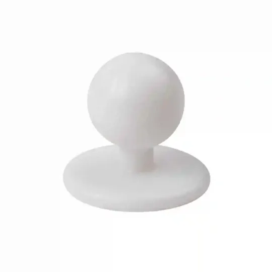 Whites Stud Buttons White