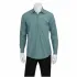 Chef Works Chambray Mens Long Sleeve Shirt Green Mist S