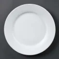 Olympia Whiteware Wide Rimmed Plates 250mm