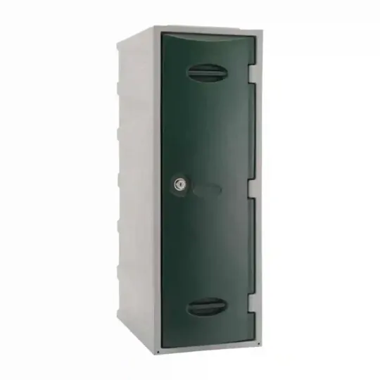 Extreme Plastic Single Door Locker Camlock Green 900mm