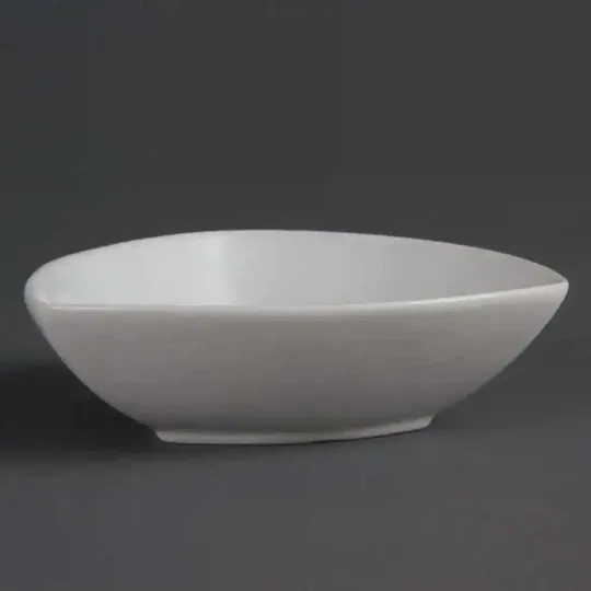 Olympia Whiteware Rounded Triangular Bowls 155mm