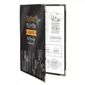 Securit Crystal Double Sided Menu Cover A4 Double