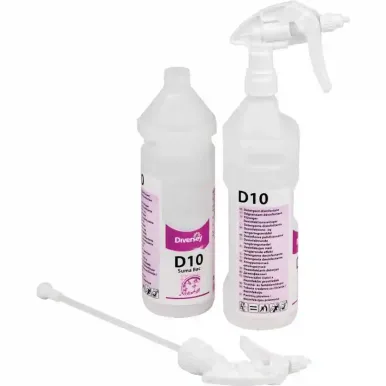 Divermite D10 Cleaner Disinfectant Refill Bottles 750ml (Pack of 2)