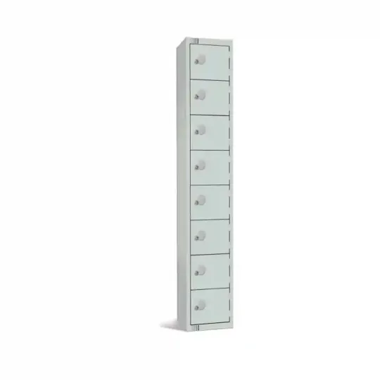 Elite Eight Door Padlock Locker Grey