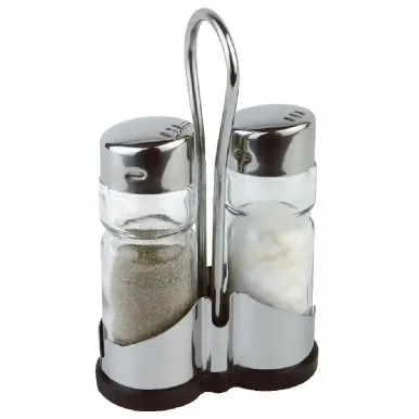 Salt and Pepper Cruet Set and Stand