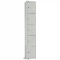 Elite Five Door Camlock Locker Grey