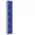 Elite Five Door Manual Combination Locker Locker Blue with Sloping Top
