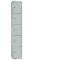 Elite Five Door Manual Combination Locker Locker Grey with Sloping Top