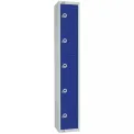 Elite Five Door Camlock Locker Blue