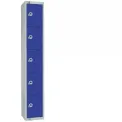 Elite Five Door Manual Combination Locker Locker Blue with Sloping Top