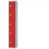 Elite Five Door Electronic Combination Locker with Sloping Top Red