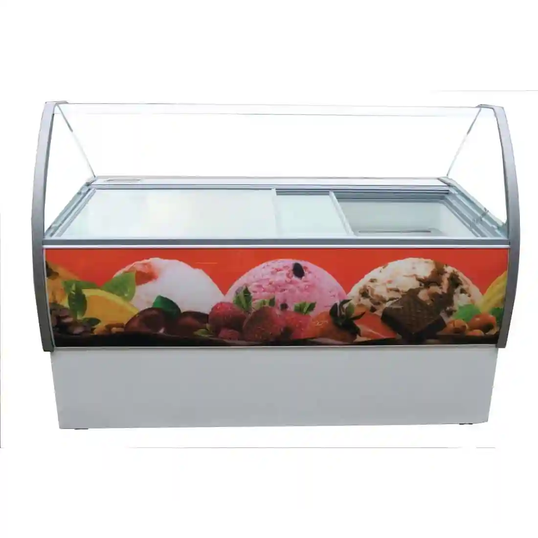 Crystal Venus Elegante 13 Pan Ice Cream Display Counter VenusEle56