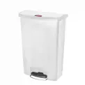 Rubbermaid Slim Jim Step on Bin Front Pedal 90Ltr White