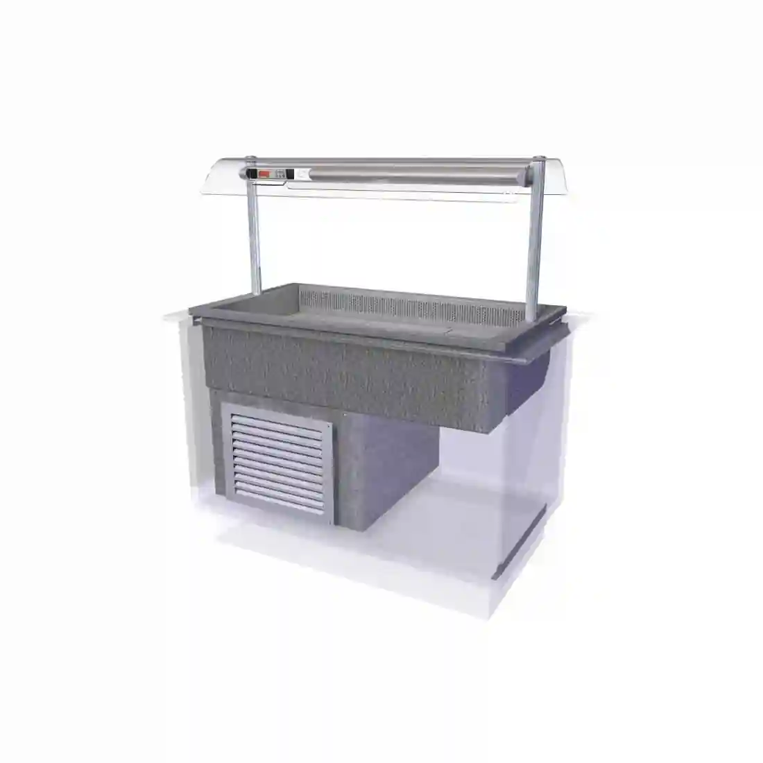 Designline Drop In Cold Island Well Self Service 1525mm