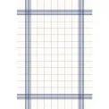 Duni Bistro Towel Napkin 38x54cm in Blue Check on White (Pack of 250)