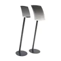 Curved Metal Menu Stand