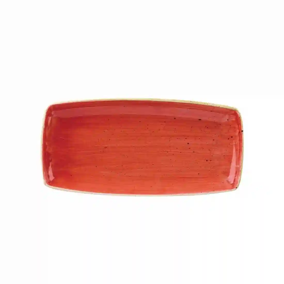 Churchill Stonecast Rectangular Plate Berry Red 295 x 150mm