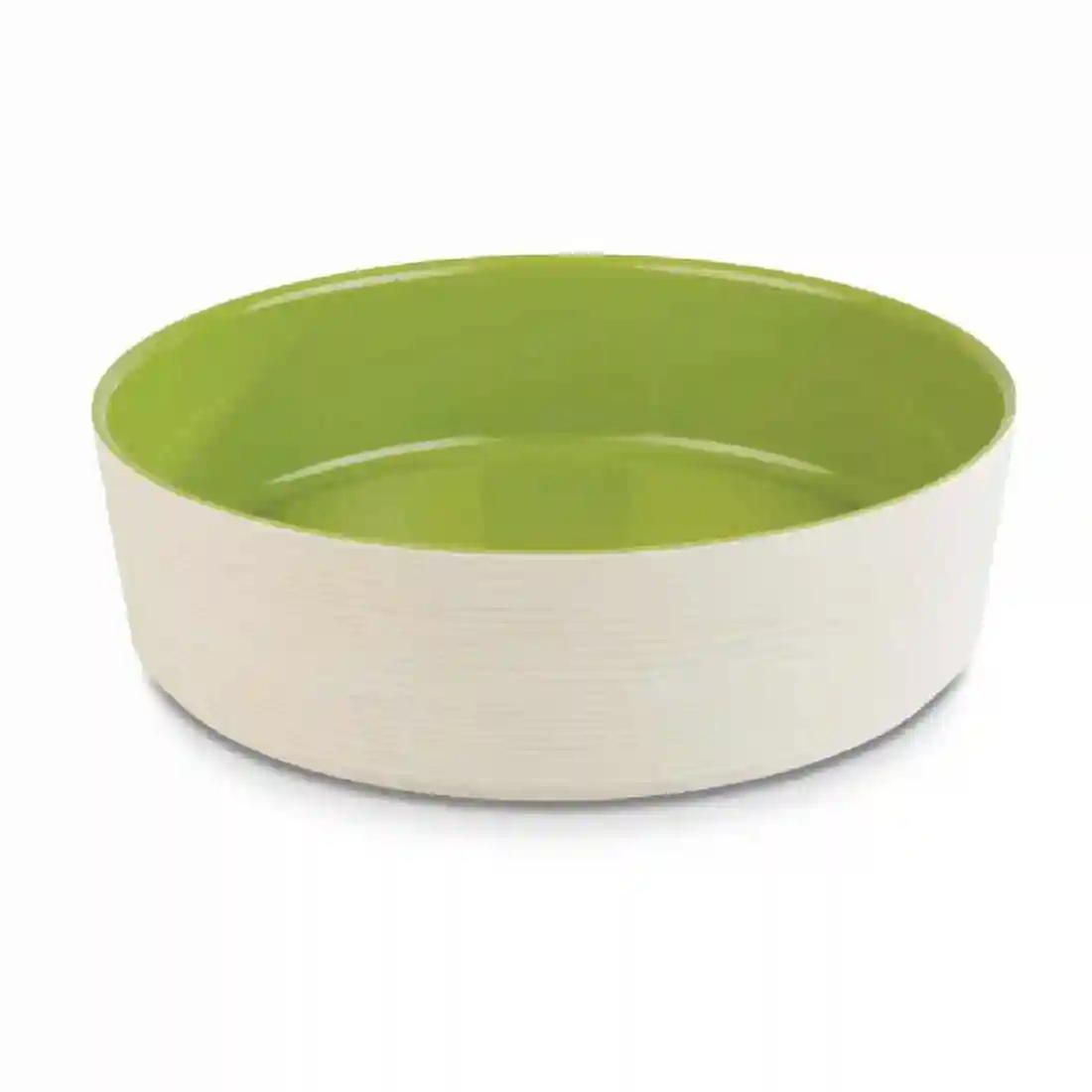 APS Plus Melamine Round Bowl Maple and Green 4 Ltr