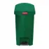 Rubbermaid Slim Jim End Step on Pedal Bin Green 30 Ltr