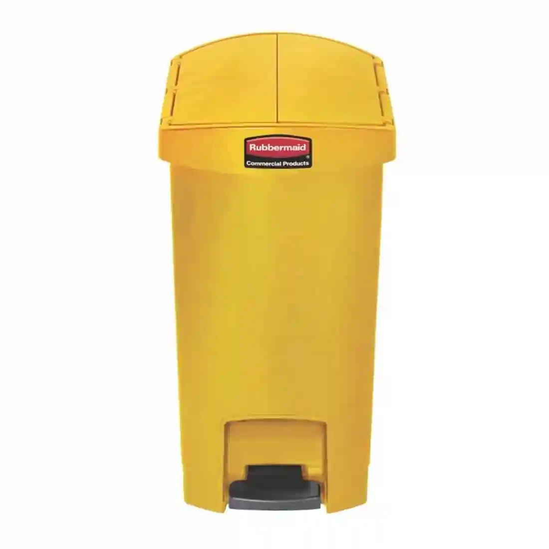 Rubbermaid Slim Jim End Step on Pedal Bin Yellow 30 Ltr