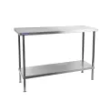 Holmes Stainless Steel Wall Table with Upstand 600mm
