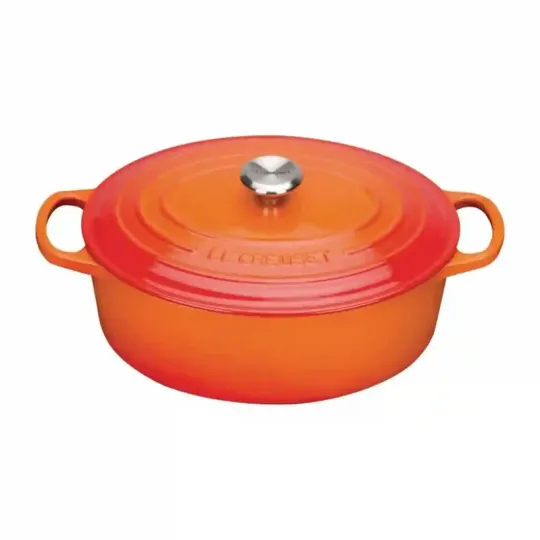 Le Creuset Cast Iron Oval Casserole 25cm 3.2L Volcanic