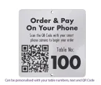 QR Code Table Number 100 x 100mm