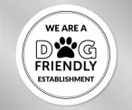 We are a Dog Friendly Window Sticker - Smart Hospitality Supplies