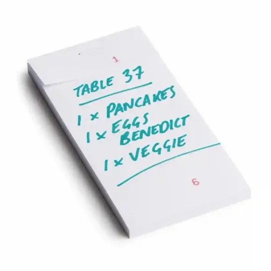 Restaurant and Kitchen Check Pad Single Leaf