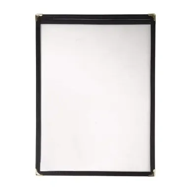 Olympia American Style Menu Cover Black A4
