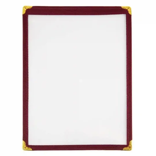 Olympia American Style Menu Cover A5 Burgundy