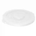 Vogue White Round Container Bin Lid Large