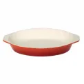 Vogue Orange Oval Cast Iron Gratin 650ml