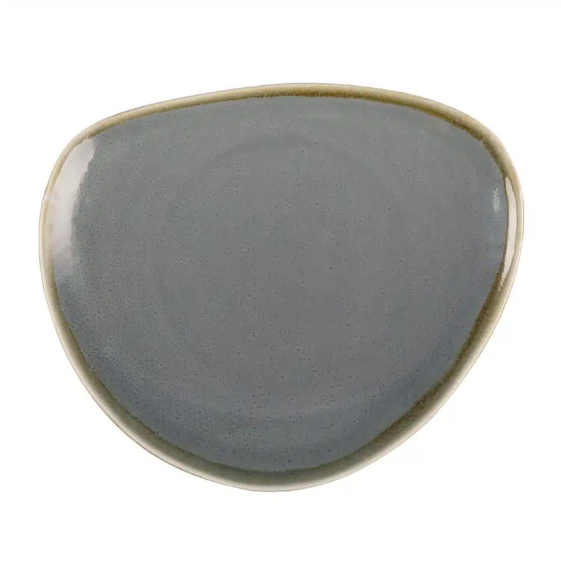 Olympia Kiln Triangular Plate Ocean 230mm