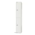 Elite Double Door Manual Combination Locker Locker White