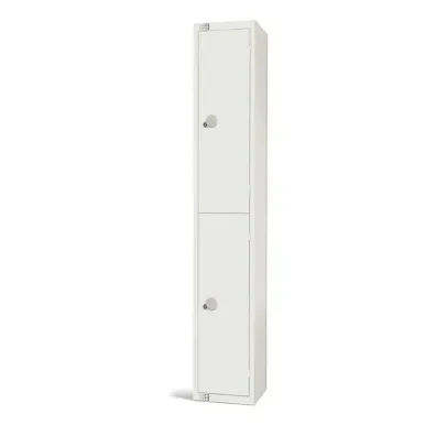 Elite Double Door Manual Combination Locker Locker White