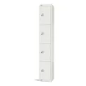 Elite Four Door Manual Combination Locker Locker White