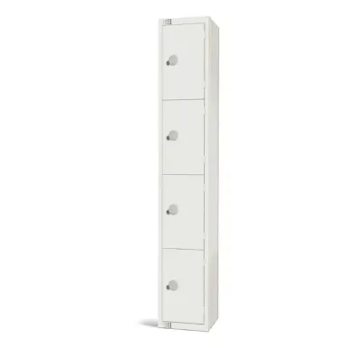 Elite Four Door Manual Combination Locker Locker White