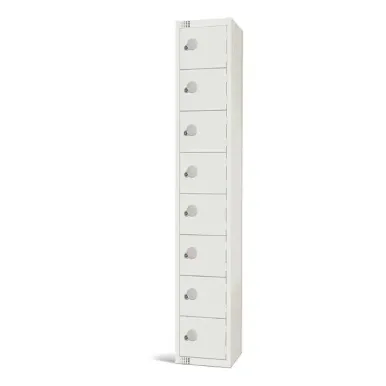 Elite Eight Door Electronic Combination Locker White