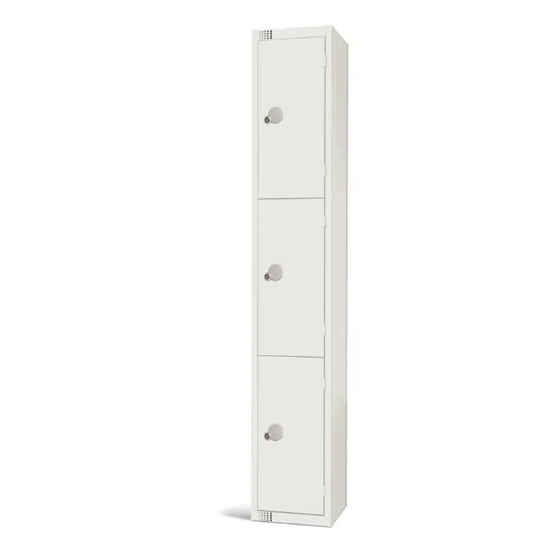 Elite Three Door Electronic Combination Locker White