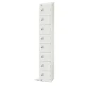 Elite Eight Door Manual Combination Locker Locker White with Sloping Top
